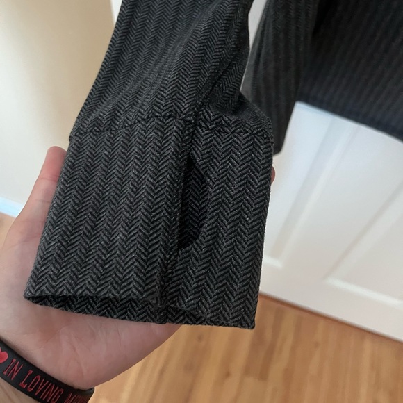 Maurices Charcoal Herringbone Cowl Neck Sweater - Picture 3 of 4